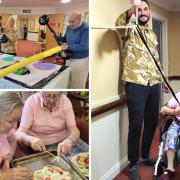 Ashbourne Court Care Home residents enjoying the activities