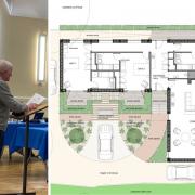 Helen Jackson and layout plan