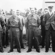 Appleshaw Home Guard, circa 1940. (names as supplied) Back row, l to r: Eddie May, Steve Dunning, Philip Withers and Jack Rolls? Front row, l to r: Jack Rolls? Ernest (Snowey) Dudman, Bert Weeks, Philip Rolls. Photo from the John Marchment collection.
