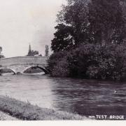 Test Bridge, Stockbridge (at the western end of the village), 1915