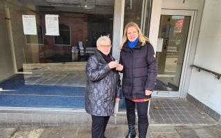 Susanne Hasselmann and Iris Andersen at 65 High st Andover