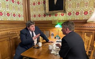 MP Kit Malthouse during his meeting with Minister Benyon.