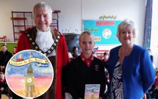 Katerina with the Test Valley mayor and mayoress