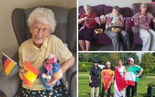 Staff at Millway House took residents on a virtual river cruise