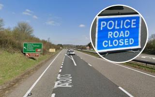 LIVE: A303  eastbound closed after single-vehicle crash