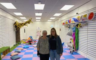 Cllr Iris Andersen with Tammy Burley at the new LullaBaby centre