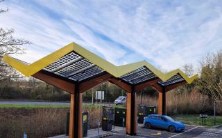 New 'ultra-fast' electric vehicle charging facility opens in Andover